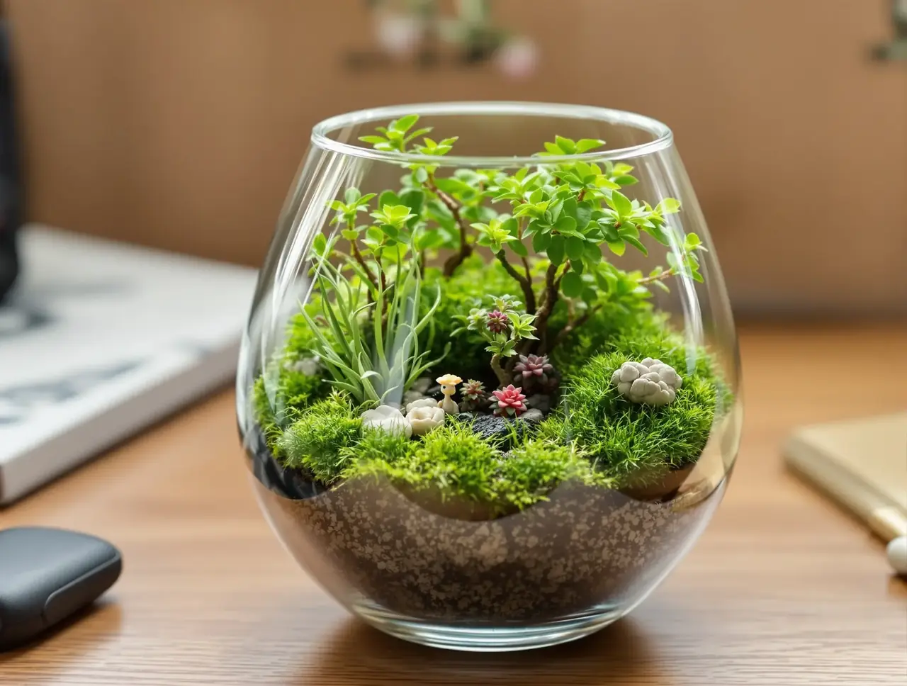 苔藓微景观爆火：都市人的桌面森林治愈术
