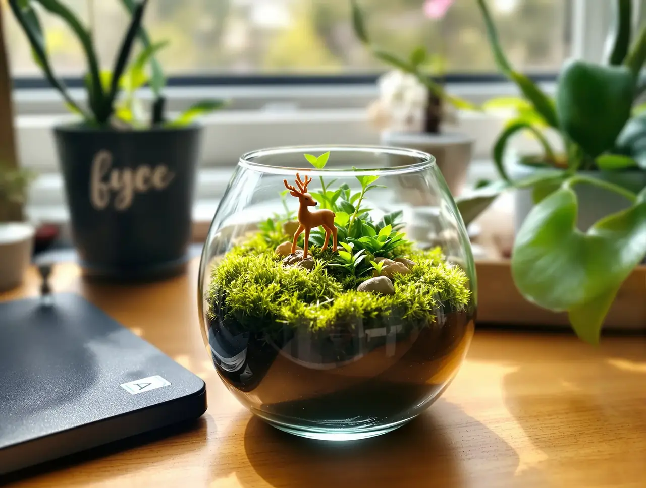 苔藓微景观爆火：都市人的桌面森林治愈术